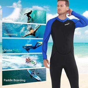 Men's Black and Blue Rash Guard